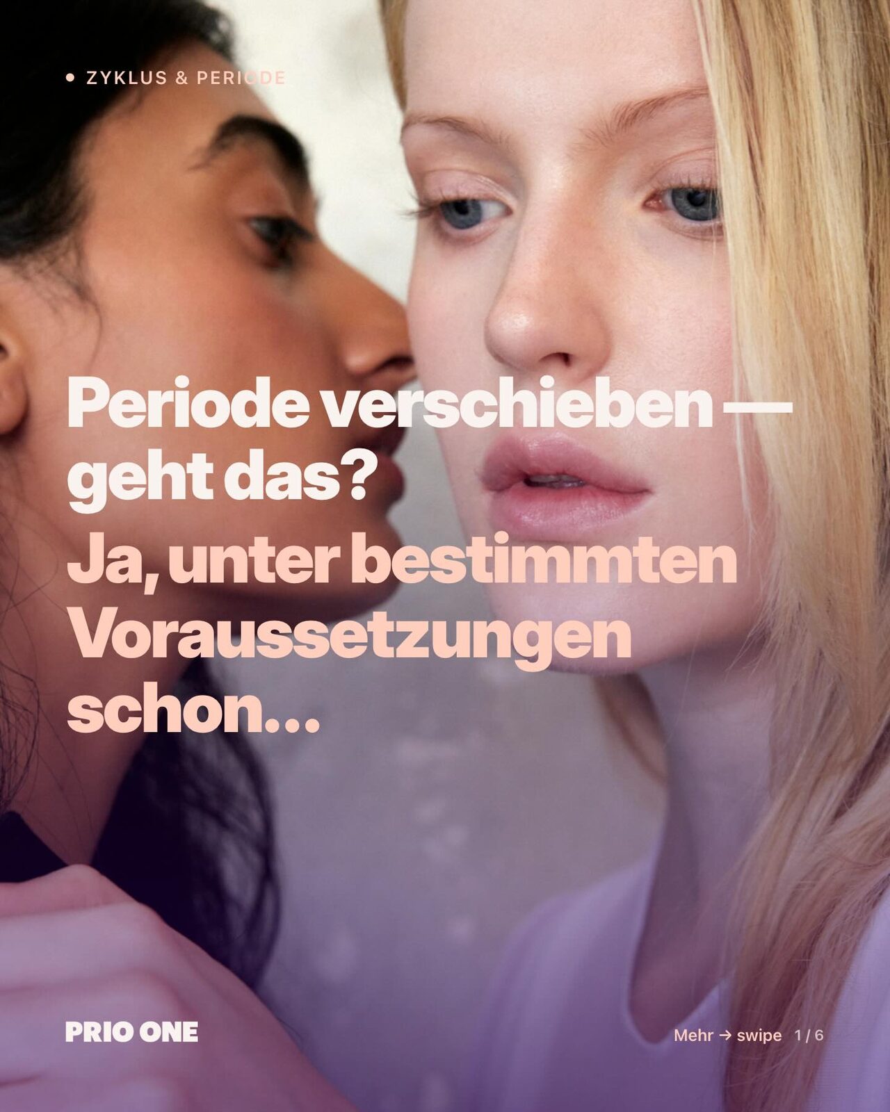 Prio One social campaign creative on cycle and period health